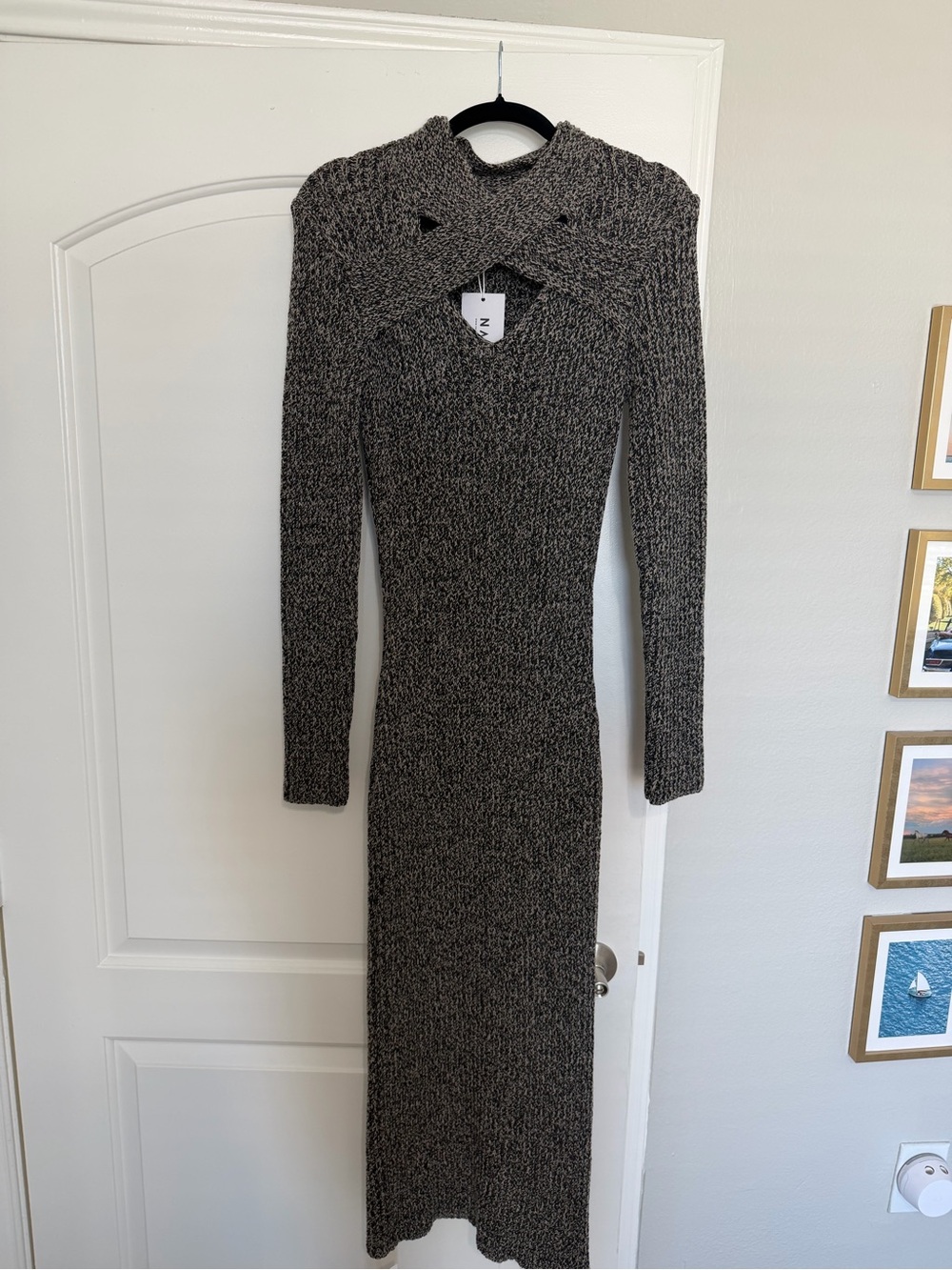 NA-KD Knitted Midi Dress